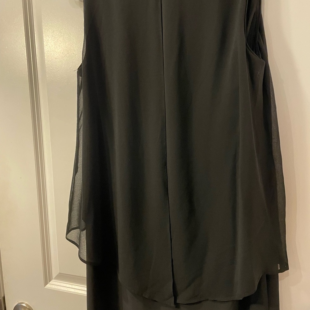 WHBM Black Layered Midi Dress - Picture 5 of 6